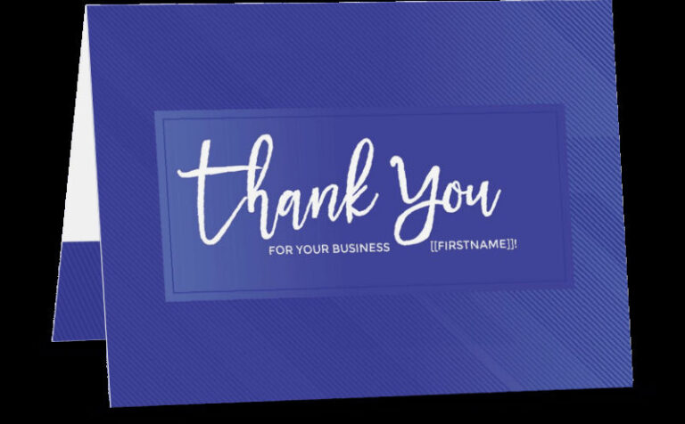 thank you cards for business